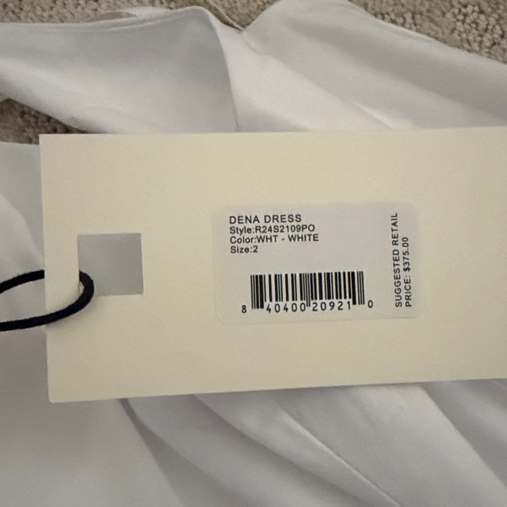 NWT Staud Dena White Maxi Dress Size 2 - Picture 3 of 3
